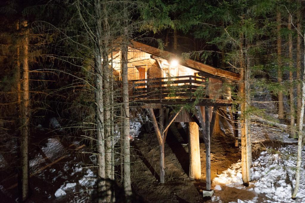 Cabane Entre Terre Et Ciel Saint-Nicolas-la-Chapelle エクステリア 写真